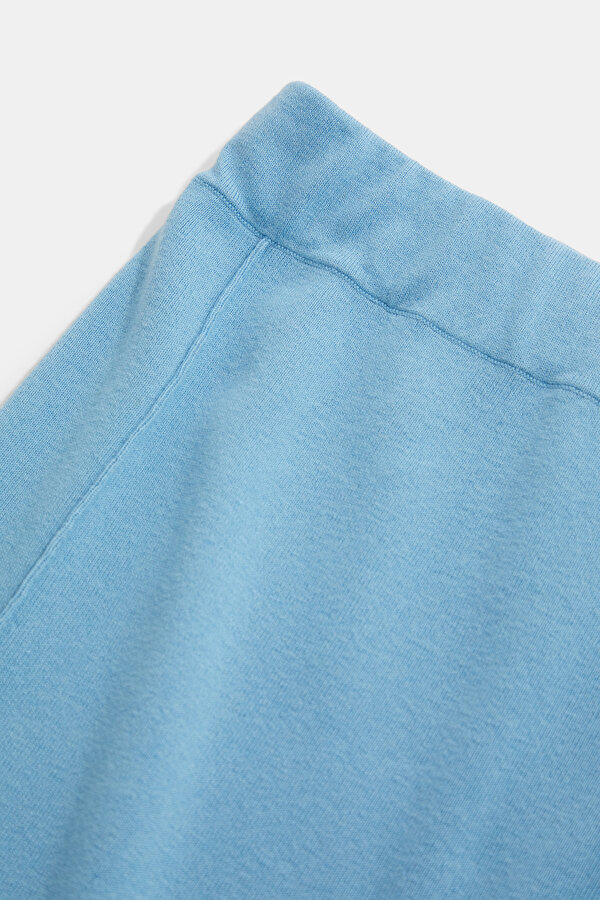 NAVY BLUE DEGRADE DESIGN BELOW THE KNEE SKIRT 6