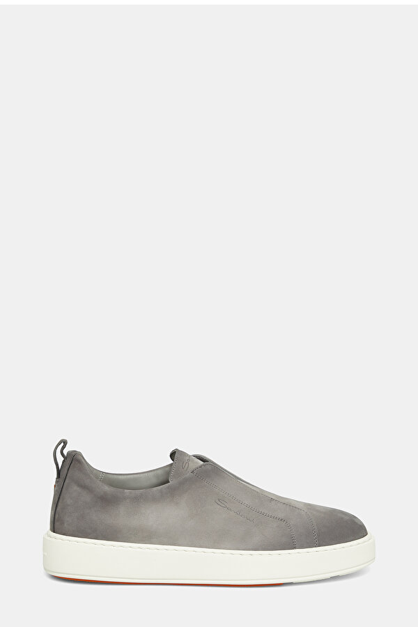 GREY LEATHER SHOES