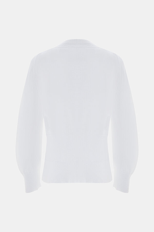 WHITE BASIC / ROUND NECKLINE TRICOT 2