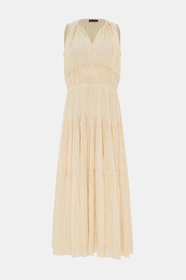 ECRU SLEEVELESS DRESS