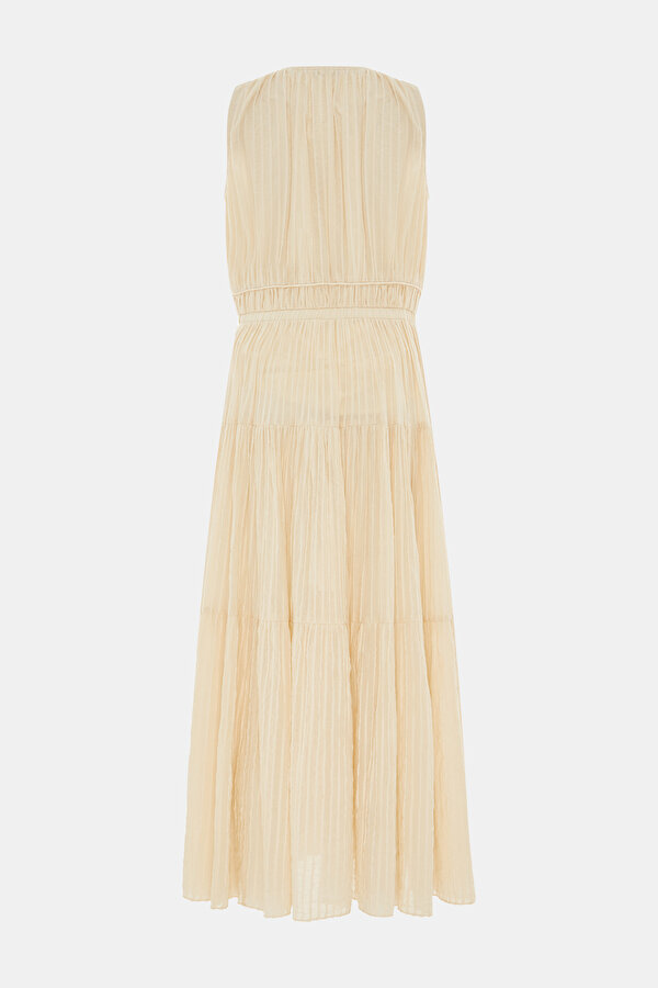 ECRU SLEEVELESS DRESS 2