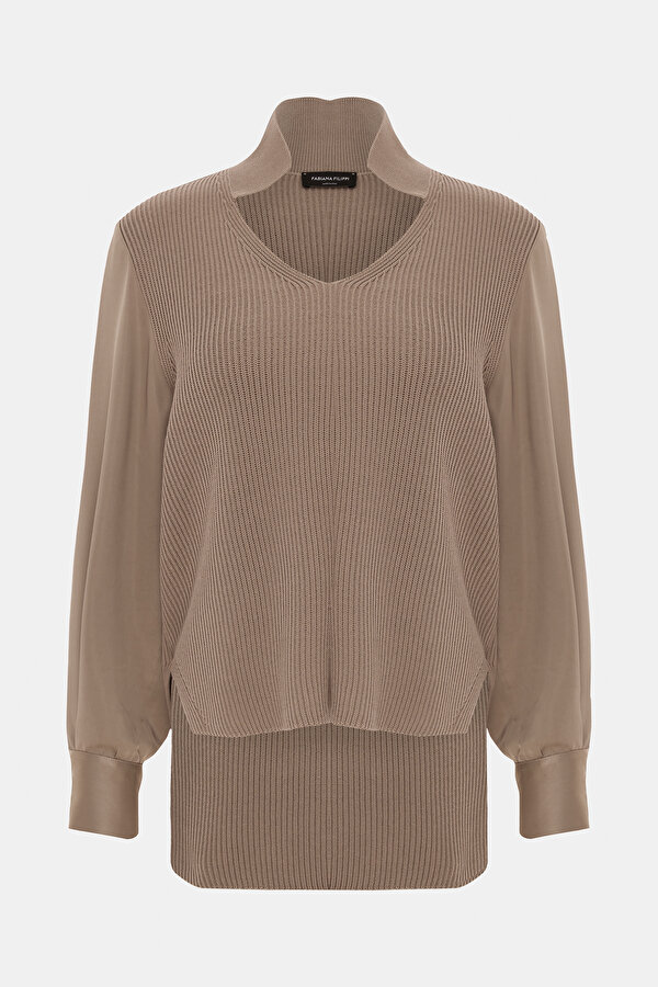 MINK V NECK TRICOT