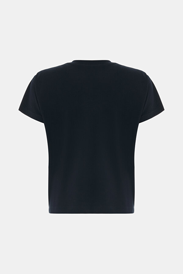 NAVY BLUE V NECK SHORT SLEEVE TSHIRT 2