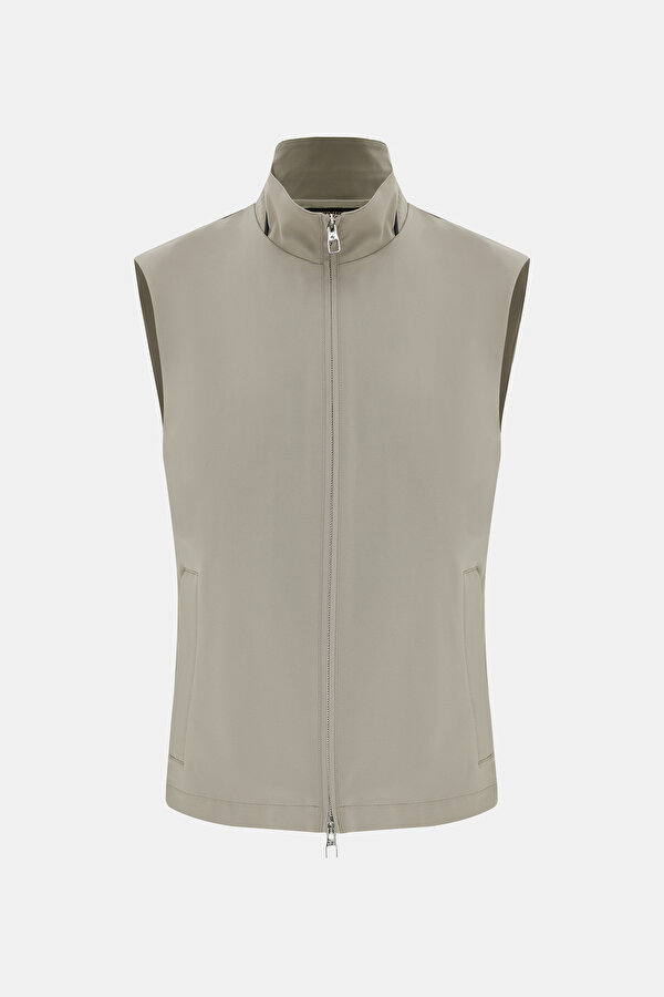 UPRIGHT COLLAR VEST