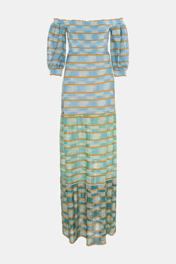 GREEN OFF THE SHOULDER DRESS 11