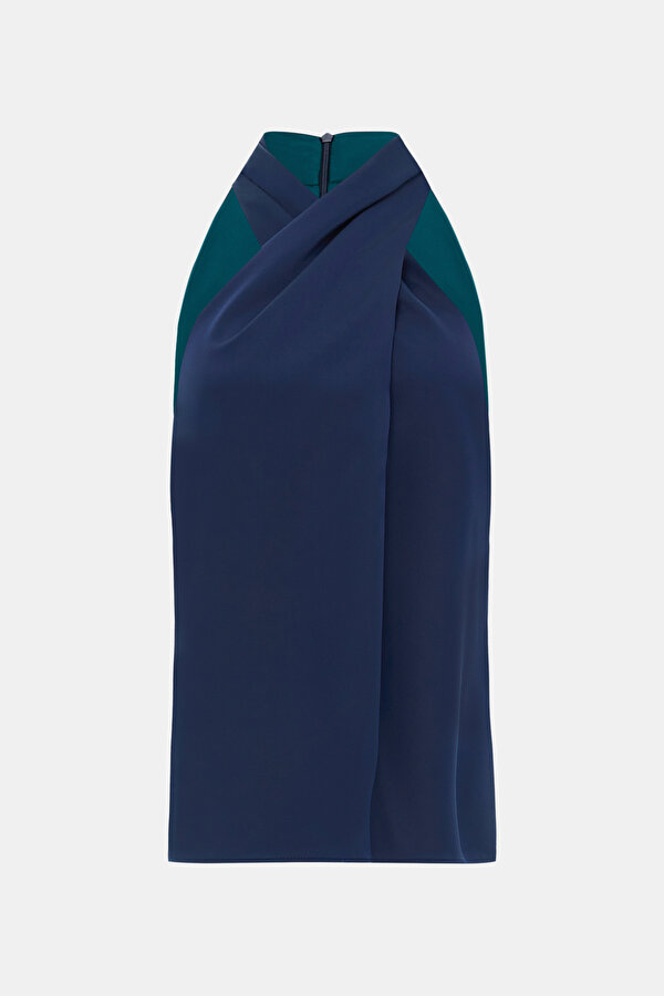 GREEN SLEEVELESS BLOUSE 6