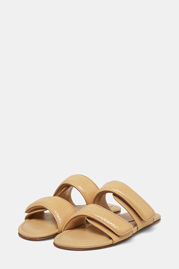 SAND LEATHER SLIPPER 2