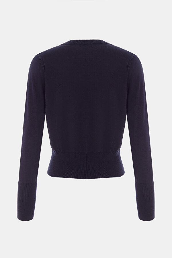 NAVY BLUE BASIC / ROUND NECKLINE TRICOT 2