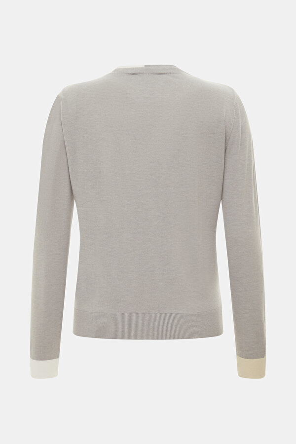 ECRU V NECK TRICOT 2