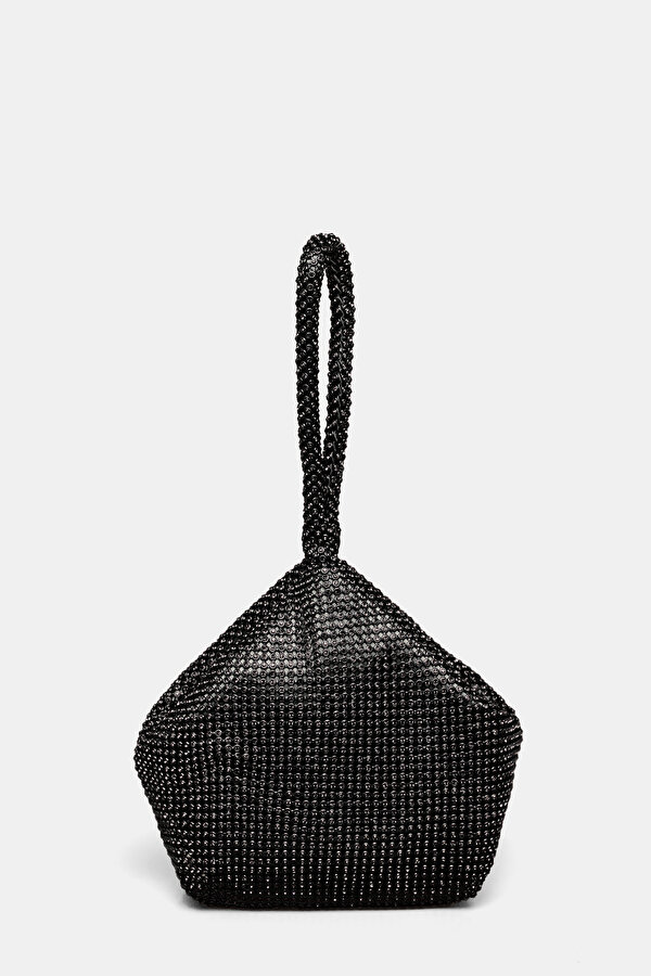 BLACK TEXTURED BAG
