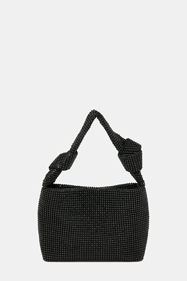 BLACK TEXTURED BAG