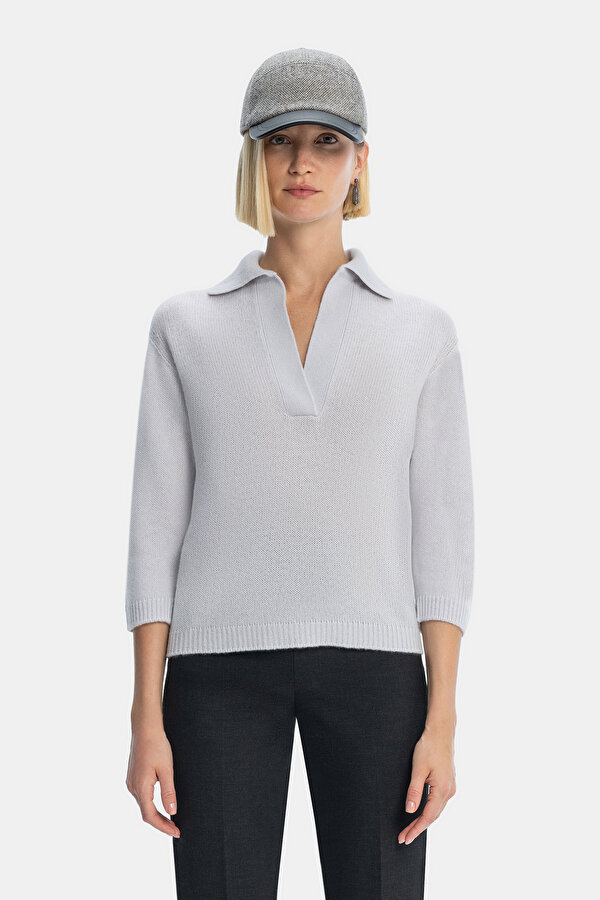 GREY POLO NECK TRICOT