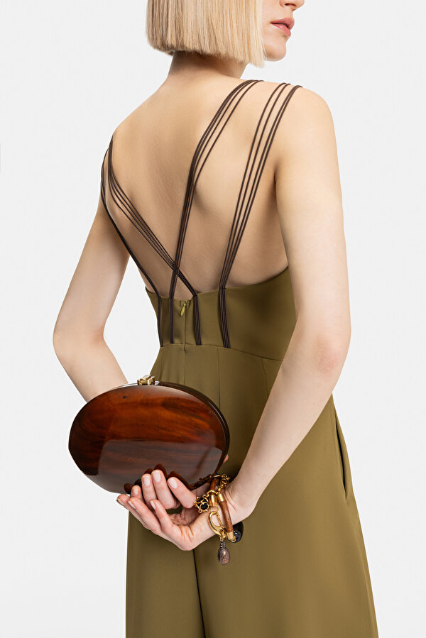 BROWN SLEEVELESS SUSPENDER JUMPSUIT 7