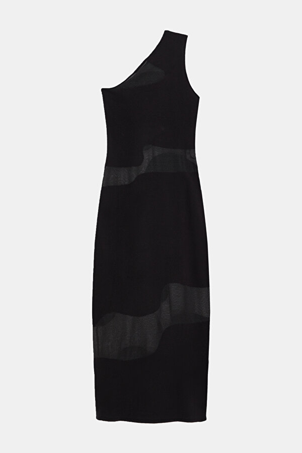 BLACK MIDI DRESS 2