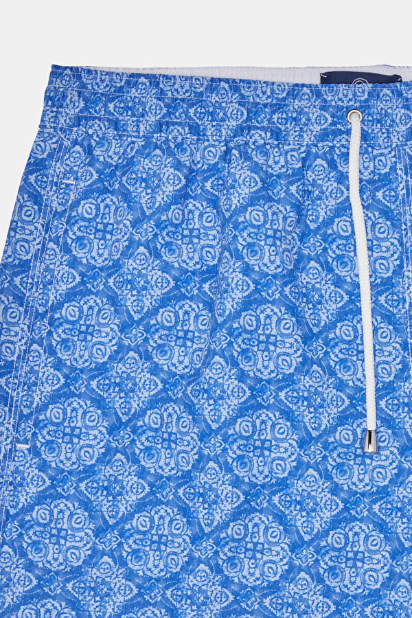 BLUE MOTIF ELASTIC SWIMSUIT 6
