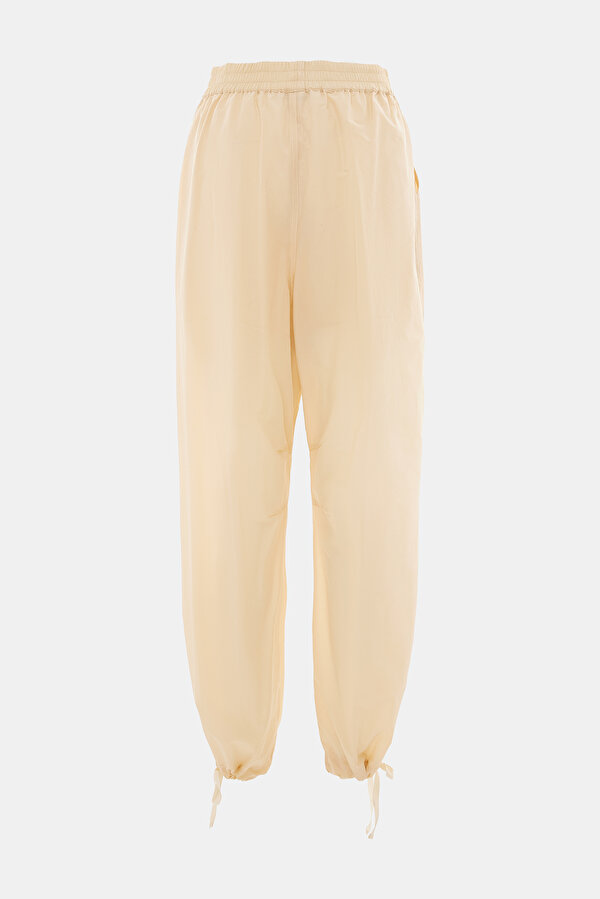 CLOSE FIT CREAM STRAIGHT CUT TROUSERS 2