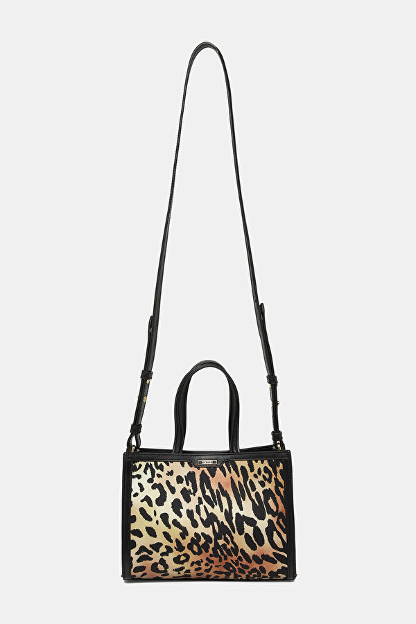 BLACK MONOGRAM LEATHER BAG 2
