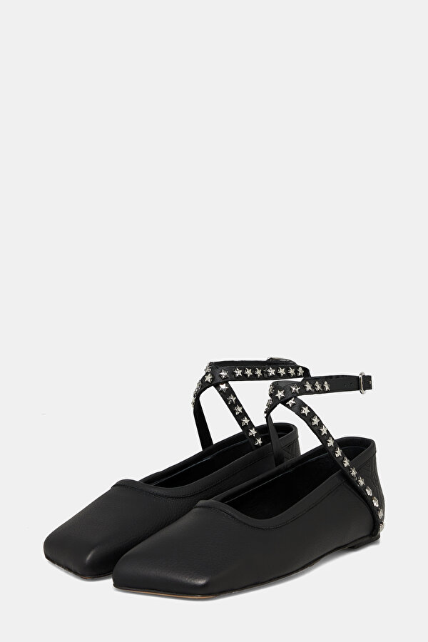 BLACK FLAT SHOES 2