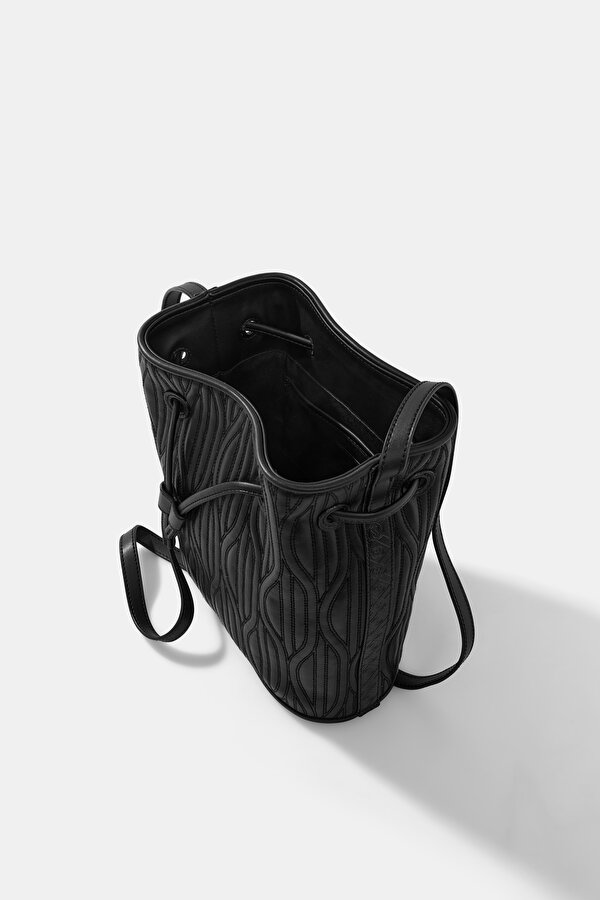 BLACK MONOGRAM BAG 7
