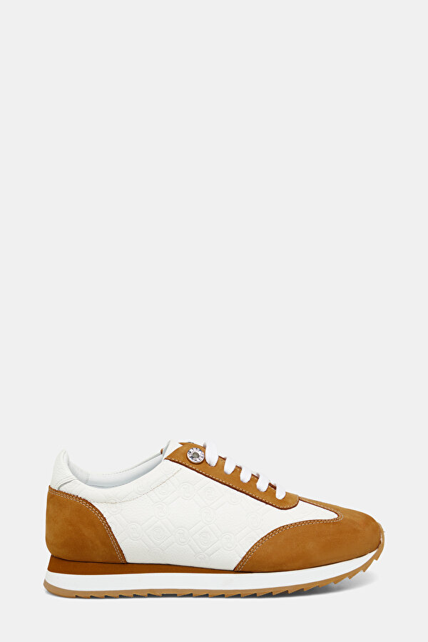 TAN MONOGRAM LEATHER SHOE