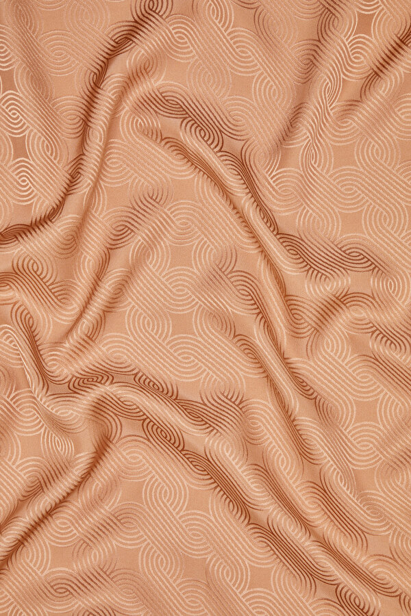 SALMON JACQUARD JAQUARD SHAWL 2