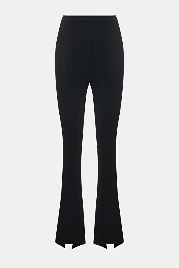 CLOSE FIT BLACK SKINNY LEG TROUSERS 2