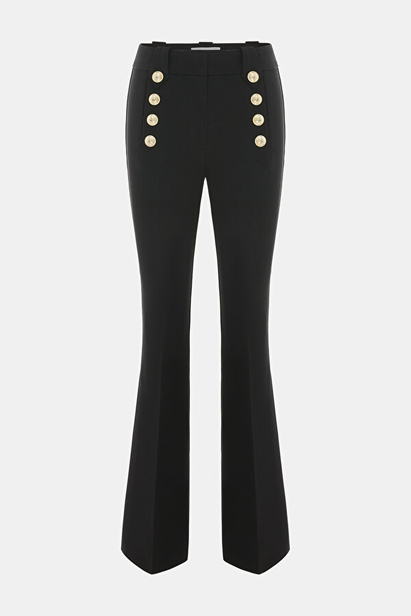 BLACK SKINNY LEG TROUSERS