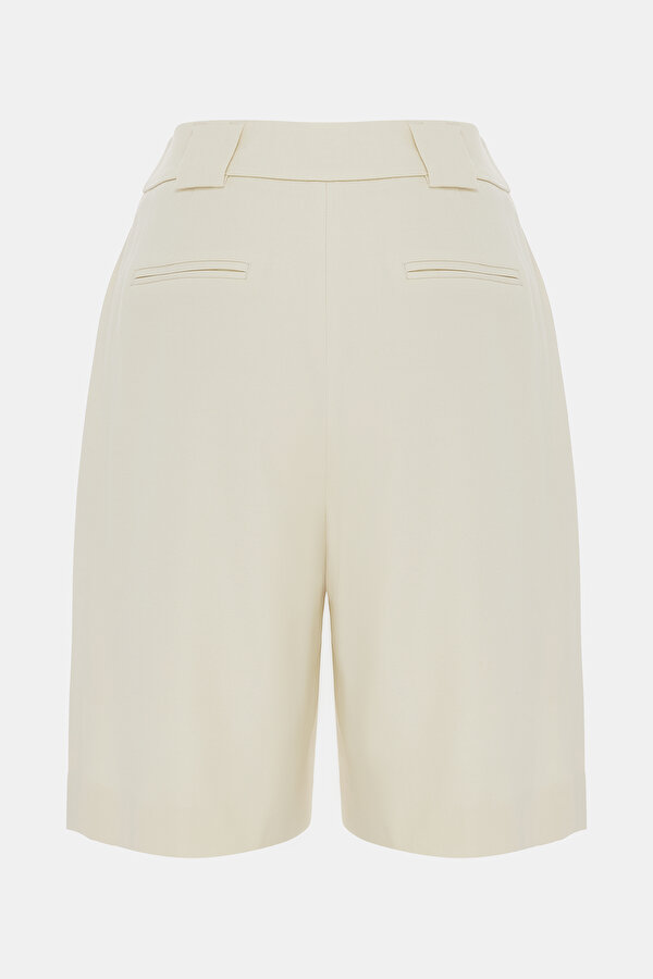 ECRU ABOVE THE KNEE COTTON VISCOSE BERMUDA 2