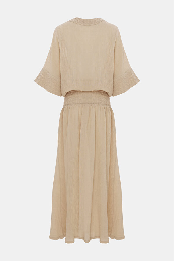 BEIGE MIDI DRESS 2