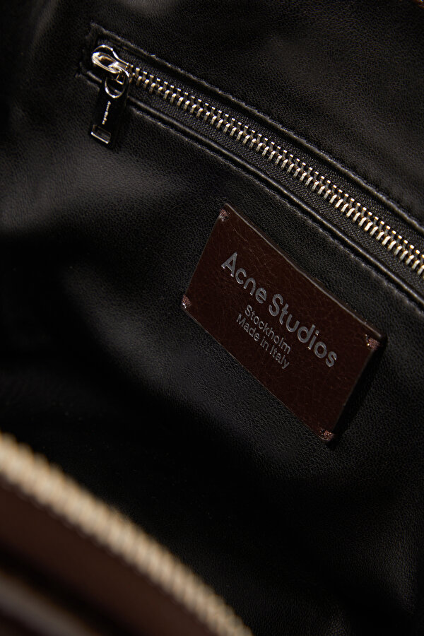 DARK BROWN LEATHER BAG 7