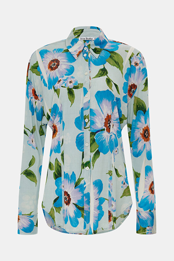 MULTICOLOR DESIGN FILLED BLOUSE