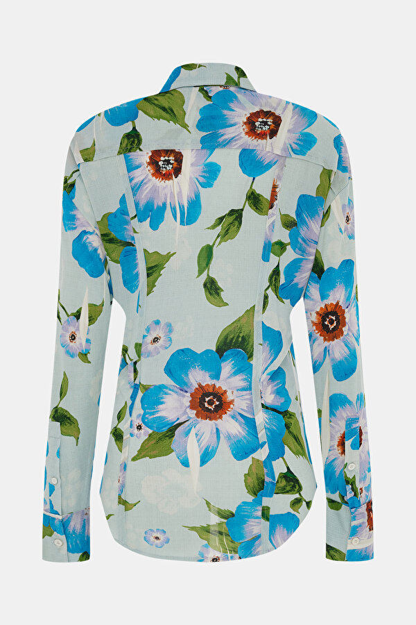 MULTICOLOR DESIGN FILLED BLOUSE 2