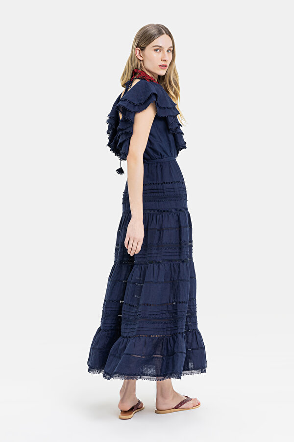 NAVY BLUE SHORT SLEEVE DRESS 2