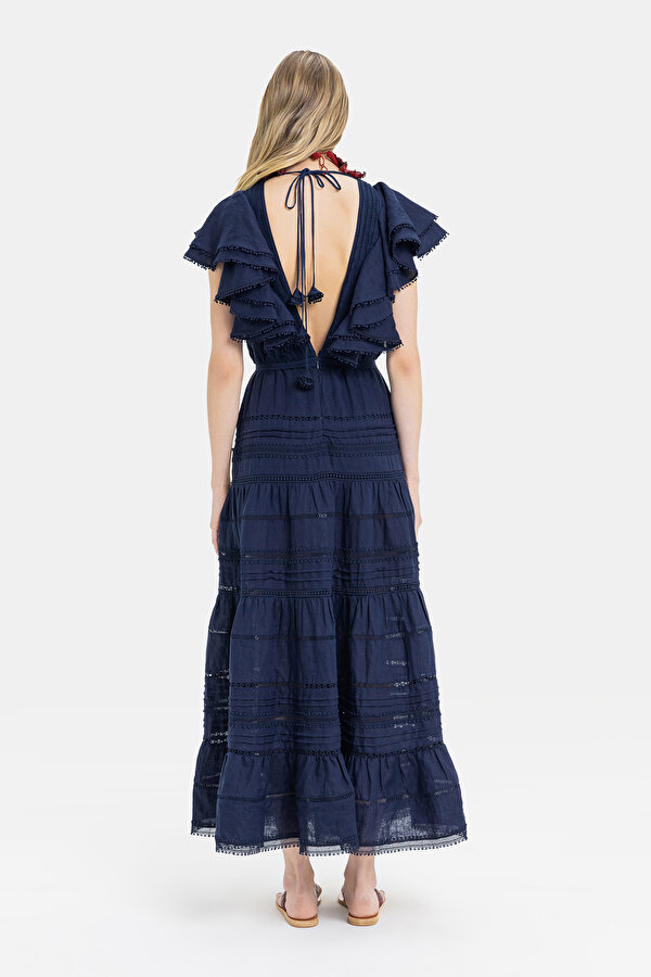 NAVY BLUE SHORT SLEEVE DRESS 7