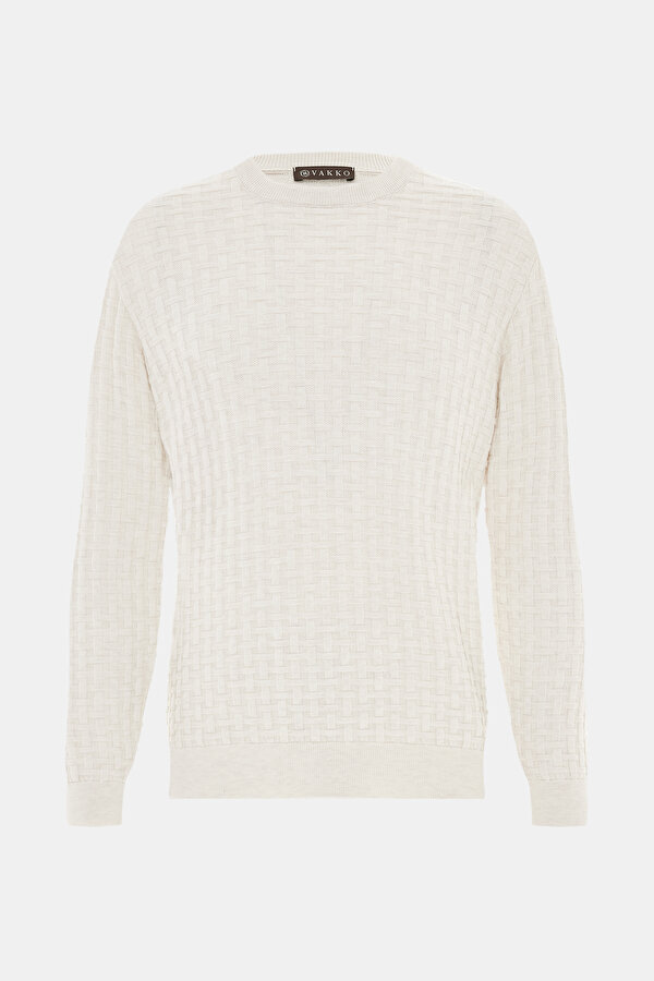 ECRU BASIC / ROUND NECKLINE TRICOT