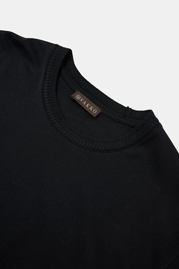 SİYAH O YAKA UZUN KOLLU T-SHIRT 7