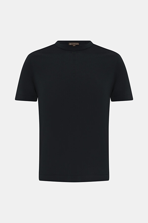 SİYAH O YAKA KISA KOLLU T-SHIRT