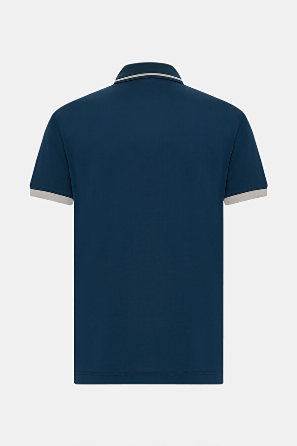 LACİVERT POLO YAKA KISA KOLLU T-SHİRT 2
