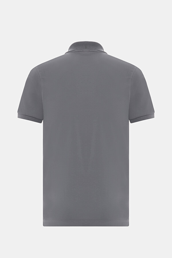 GRİ POLO YAKA KISA KOLLU T-SHİRT 2