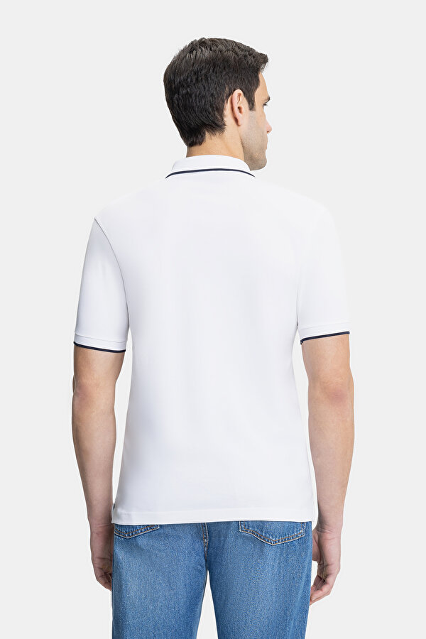 NAVY BLUE POLO NECK SHORT SLEEVE TSHIRT 2