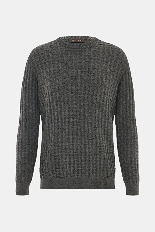 SMOKED BASIC / ROUND NECKLINE TRICOT