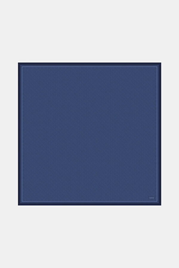 MONOGRAM DESENLİ TWILL İPEK EŞARP