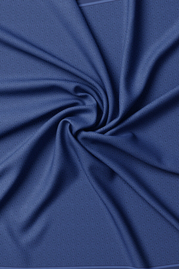 MONOGRAM DESENLİ TWILL İPEK EŞARP 2