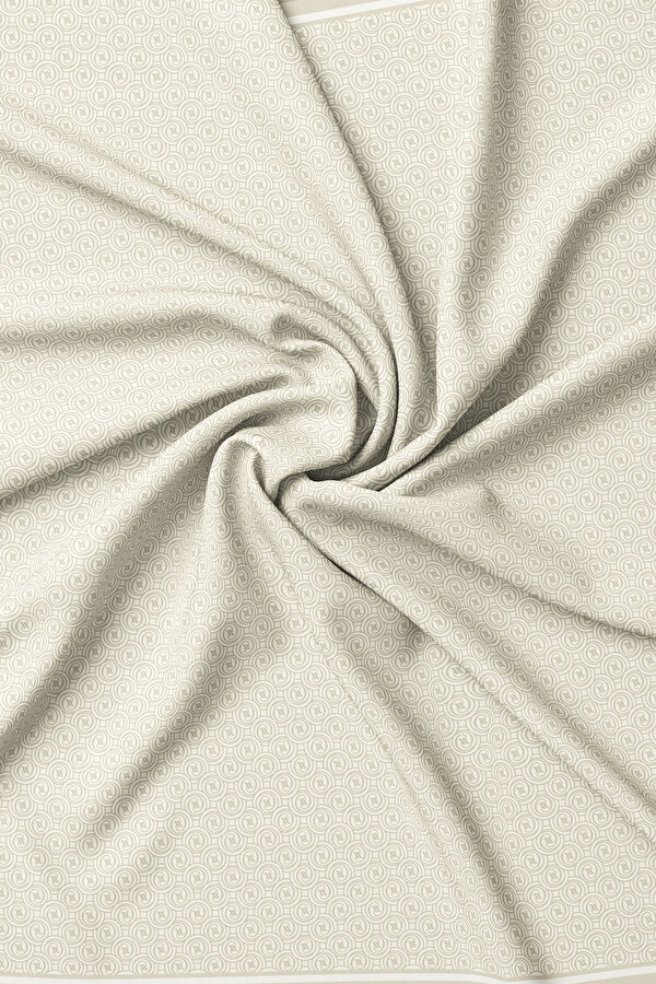 MONOGRAM DESENLİ TWİLL İPEK EŞARP 2