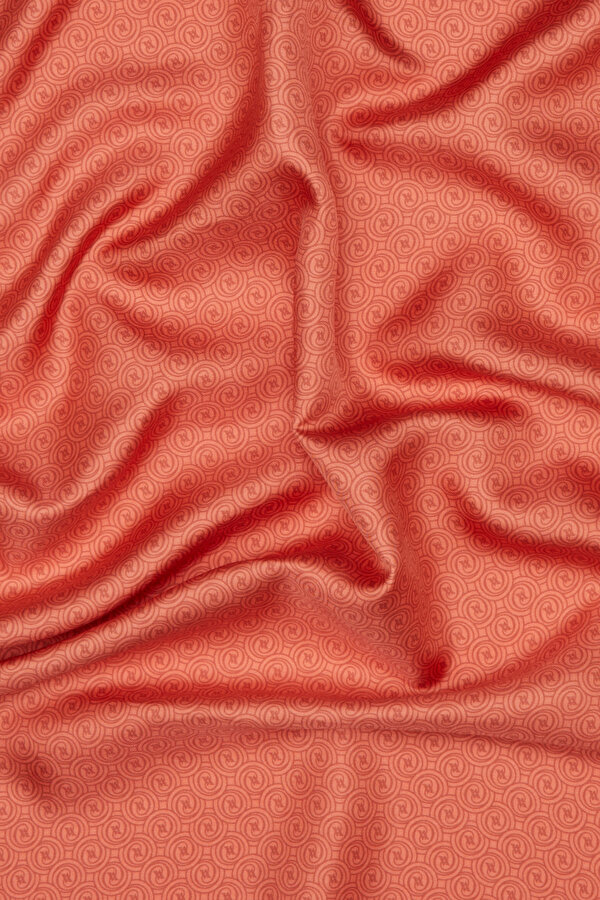 KOYU TURUNCU MONOGRAM TWILL EŞARP 2