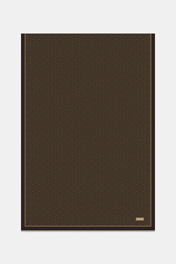 MONOGRAM DESENLİ TWİLL İPEK ŞAL