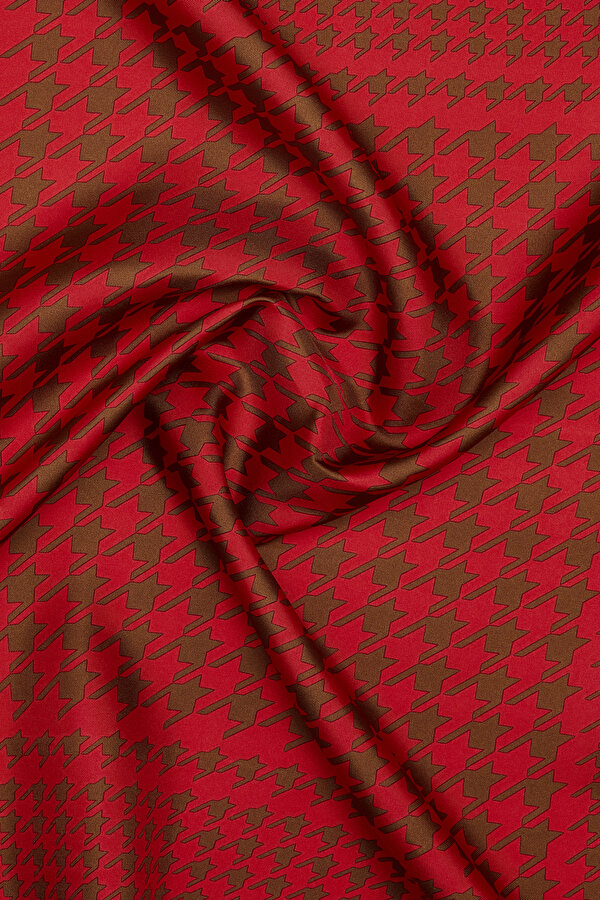 KAZAYAĞI DESENLİ TWILL İPEK EŞARP 2