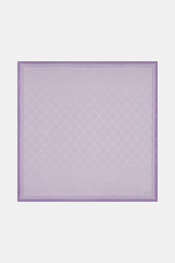 LIGHT LILAC COTTON/SILK SCARF