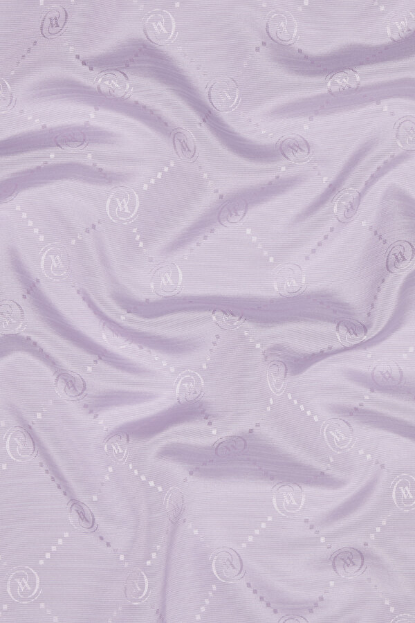 LIGHT LILAC COTTON/SILK SCARF 2
