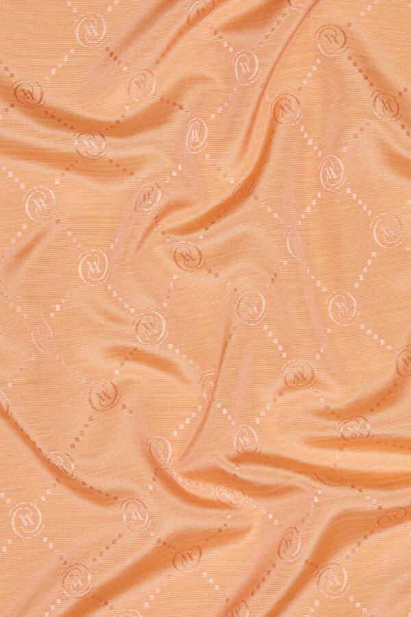 SALMON COTTON/SILK SCARF 2